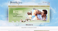 Desktop Screenshot of breakthrucounselingcenter.com