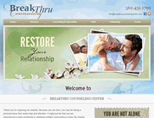 Tablet Screenshot of breakthrucounselingcenter.com